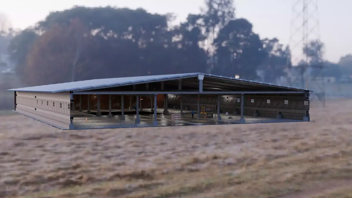 Hangar Free low-poly 3D model