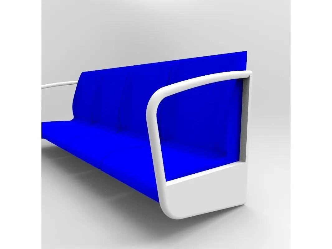 Metro seats 3D model