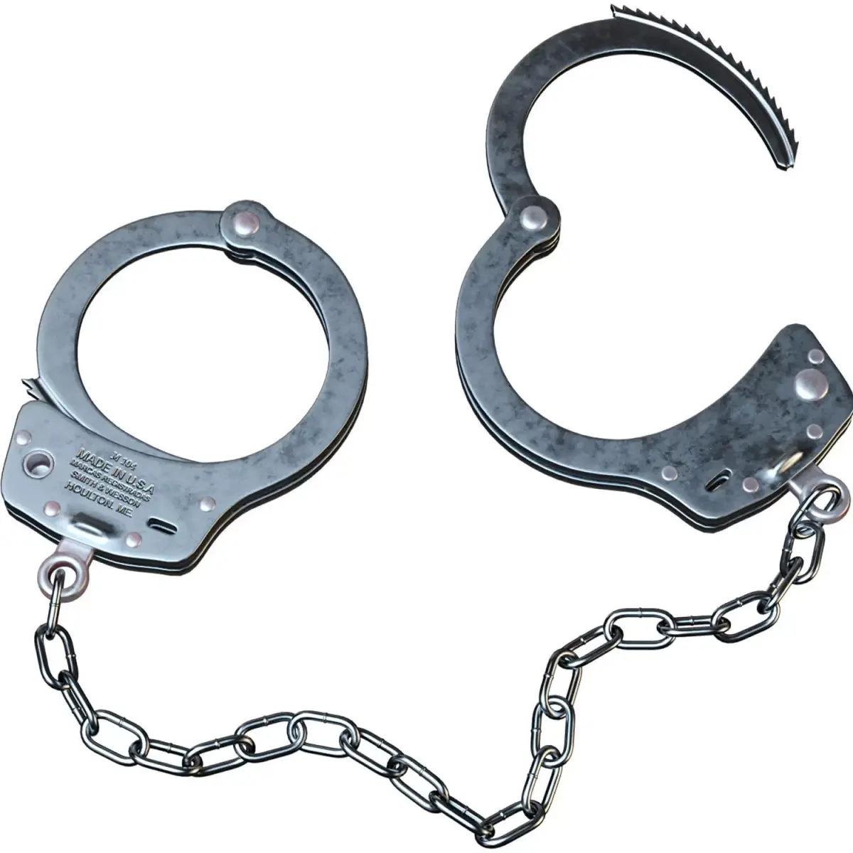 Handcuffs Low-poly 3D model