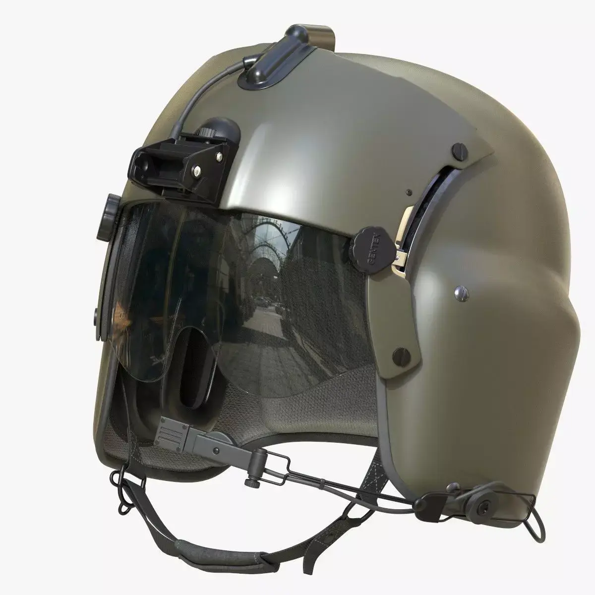 Pilot Helmet Gentex HGU 56P 3D model