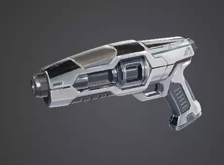 Sci-Fi Tactical Blaster Pistol Low-poly 3D model