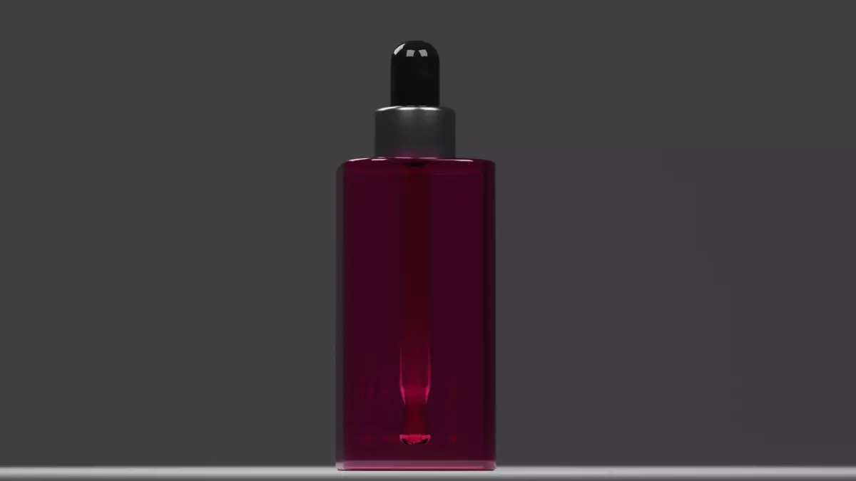 Essence Dropper Bottle 3D Model 3D model