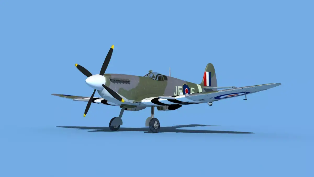 Supermarine Spitfire Mk IXb V02 3D model