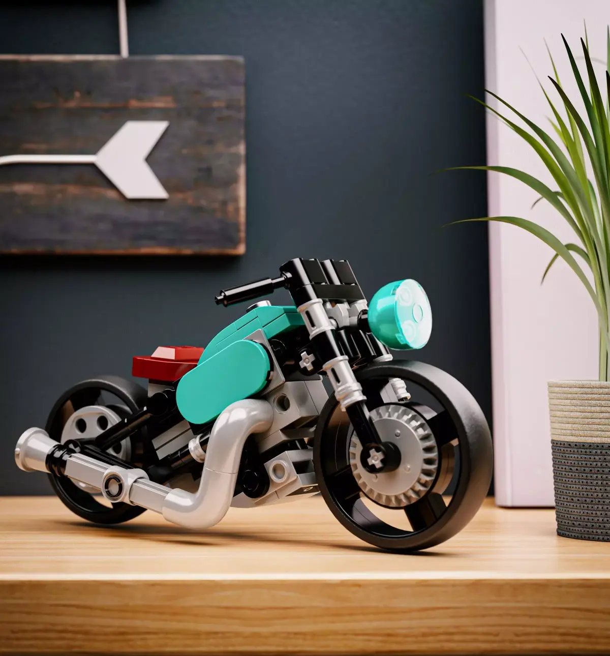 Street Motorcycle Toy Low Poly 3D Model Low-poly 3D model