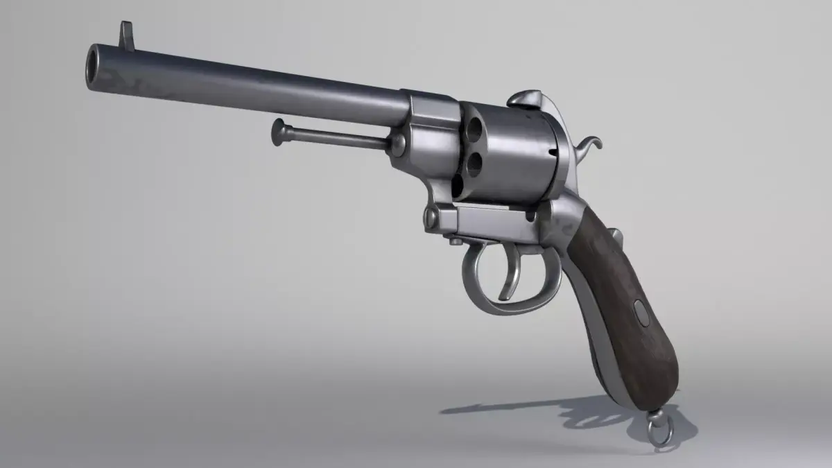 19th Century  Revolver France Free 3D model