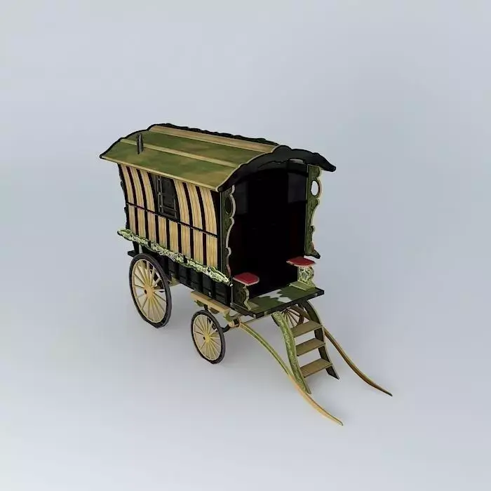 Romany Caravan LEDGE Style Free 3D model