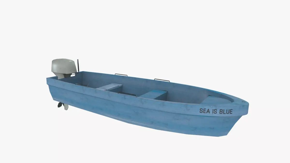 Wooden Boat 3D model order