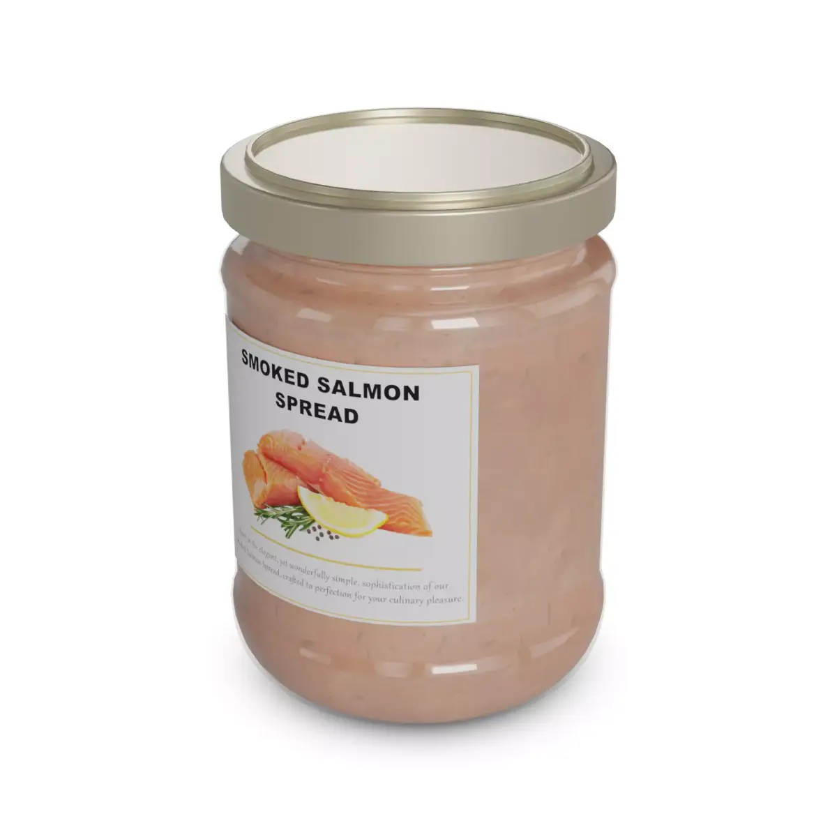 Fish spreads and pates Smoked Salmon Spread Low-poly 3D model