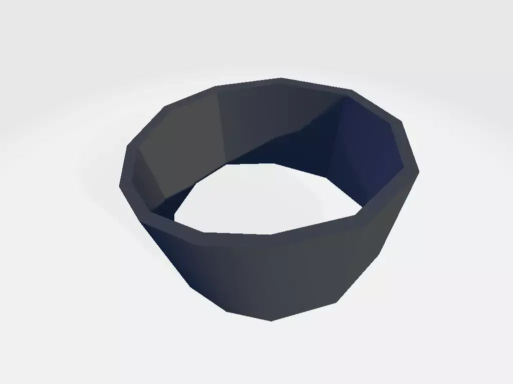 Left Leg Military Band Wrap Low-poly 3D model