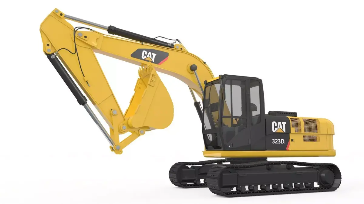 Excavator Medium Rigged 3D model