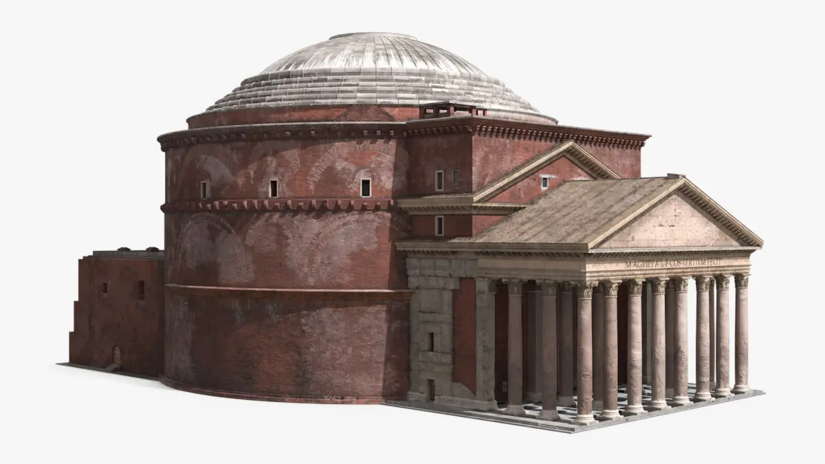 Ancient Roman Pantheon Building 3D model