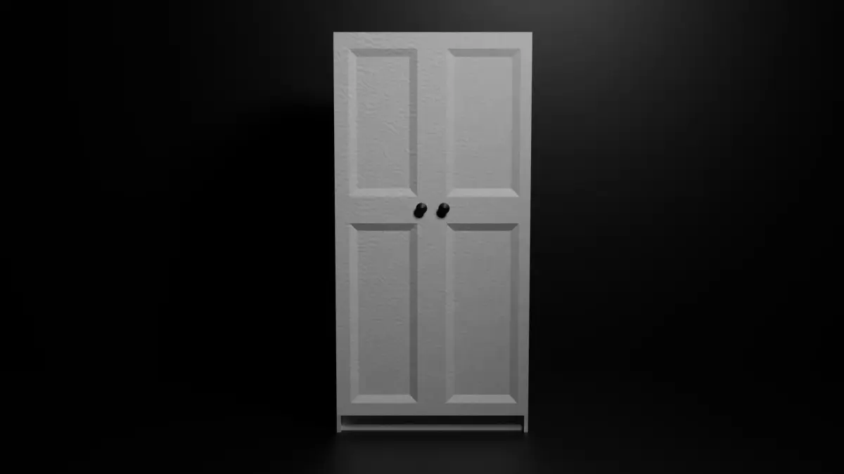 Wardrobe 3D model Low-poly 3D model