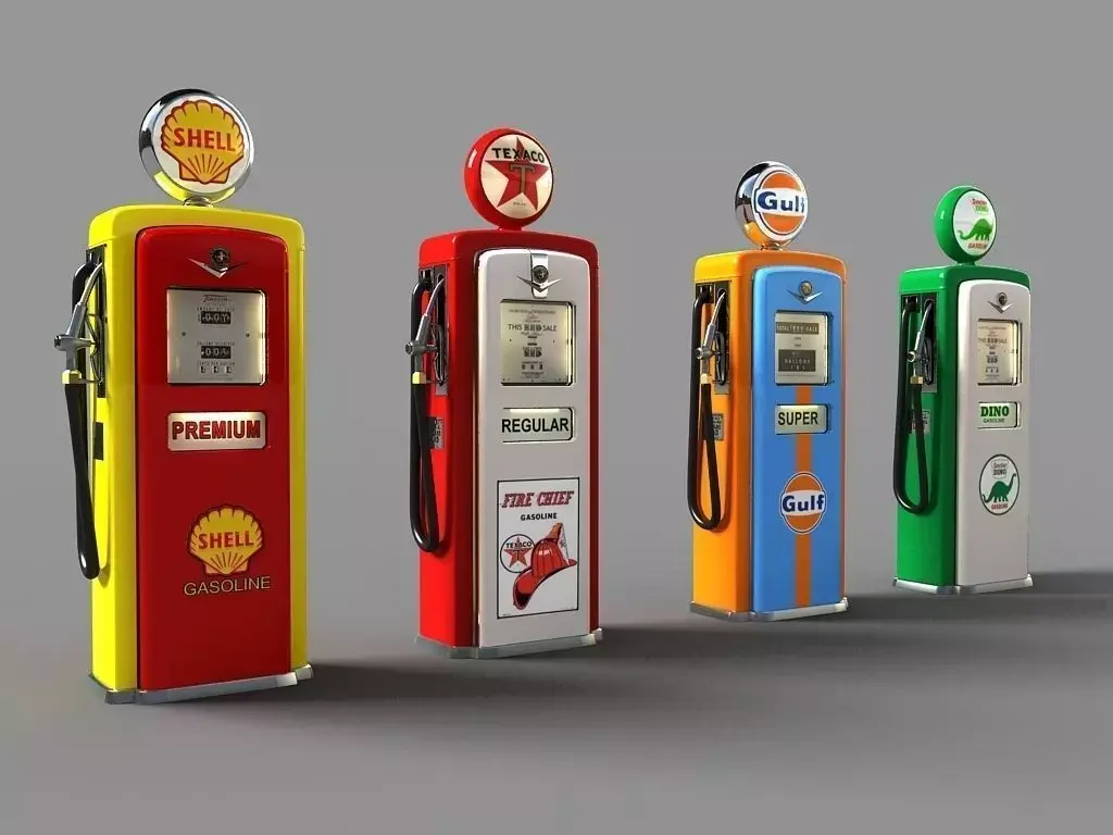 old Gas Pumps 3D model