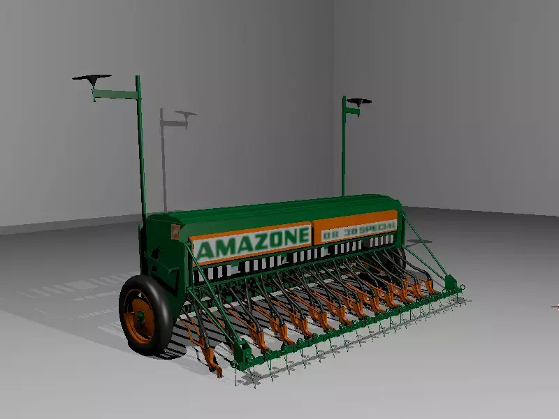 Amazone D8 Low-poly 3D model