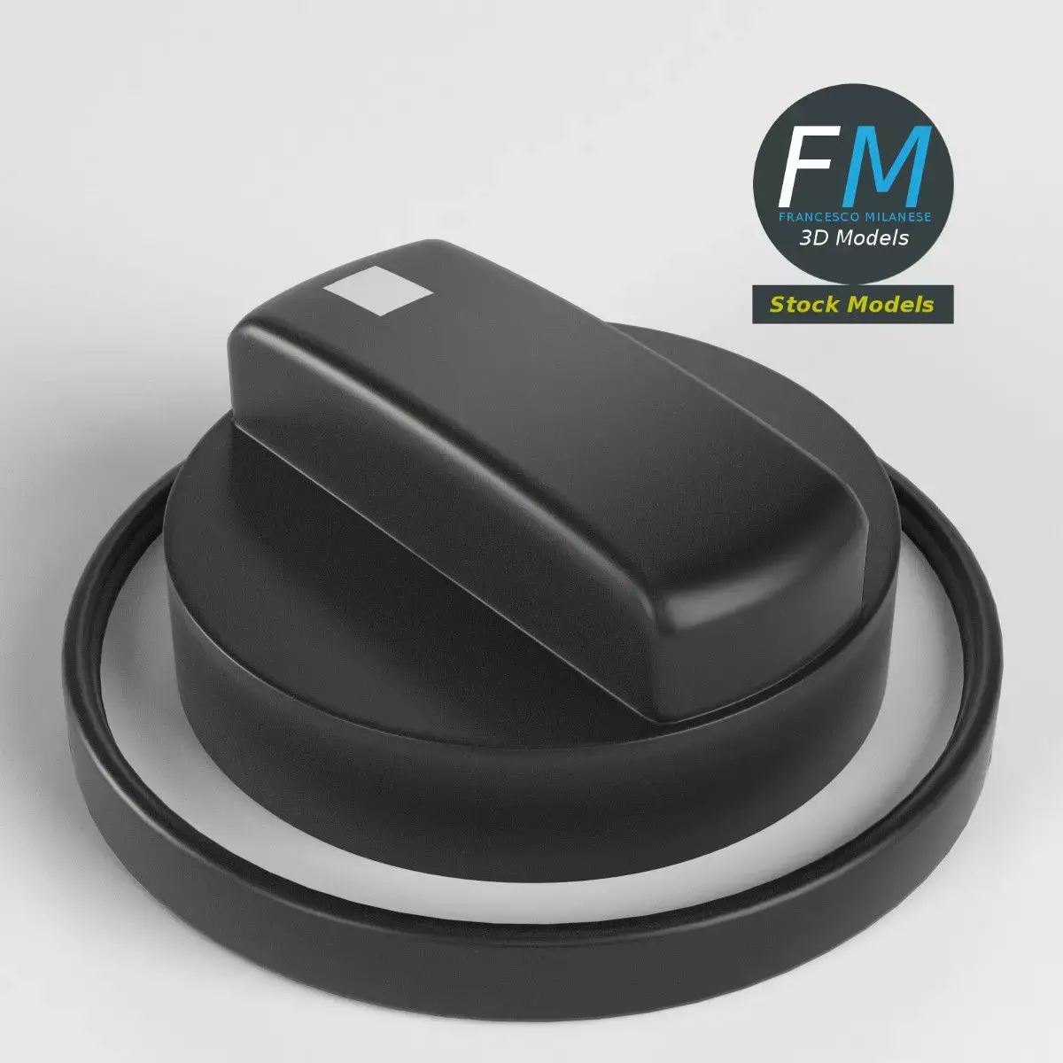 Knob with support 3D model