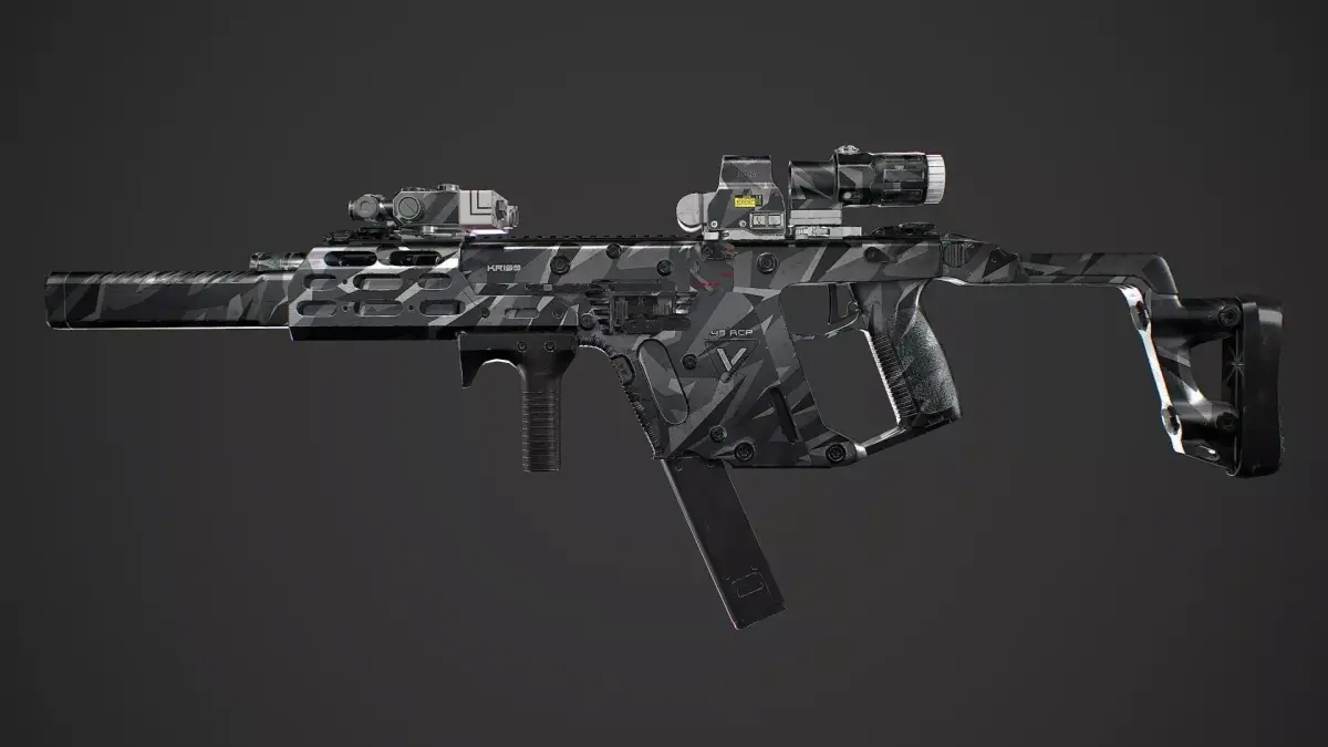 Kriss Vector gen2 camouflage  Low-poly 3D model