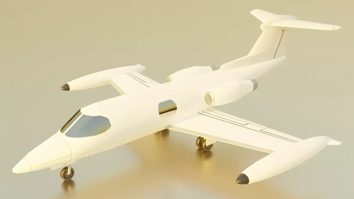 Learjet 23 3D model purchase