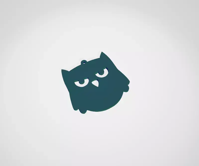 Angry Owl earring Free 3D print model