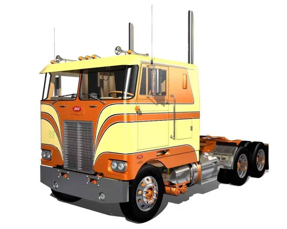 352 Semi Truck 3D model