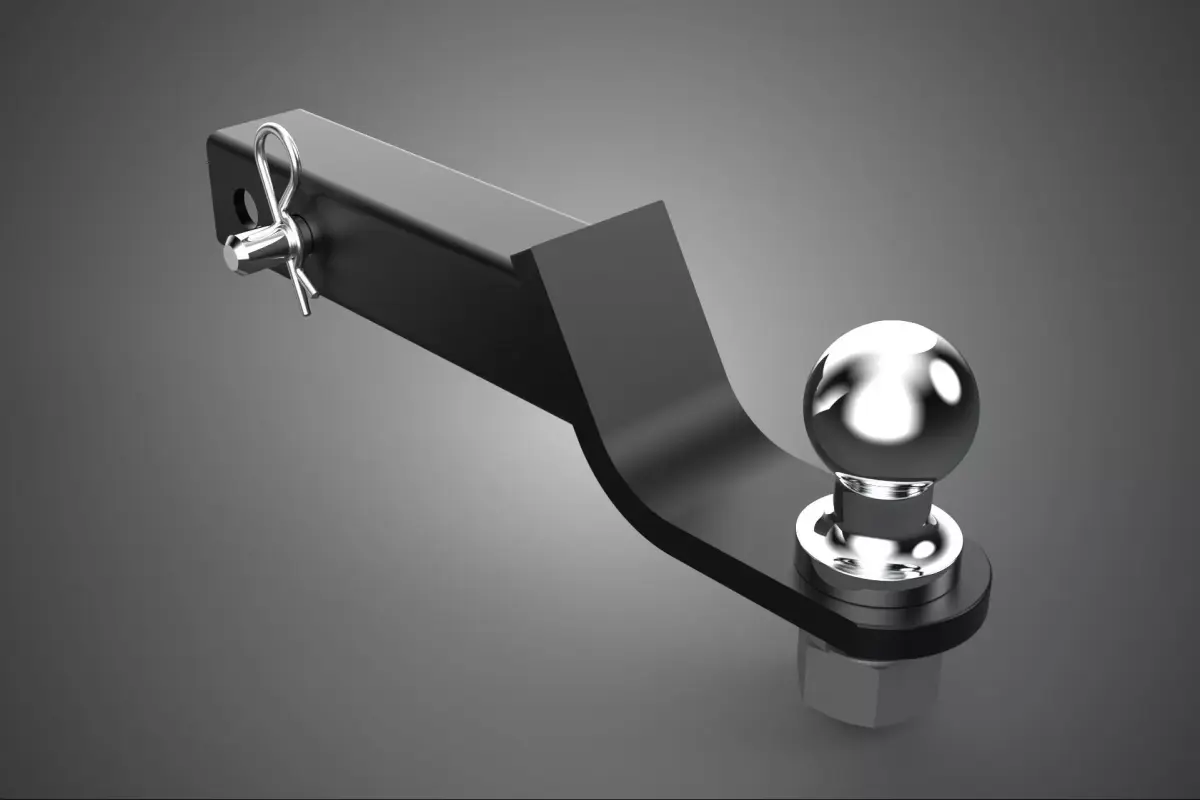 RECEIVER HITCH BALL DRAWBAR JOINT TOW TOWING MOUNT TRAILER PIN 3D model