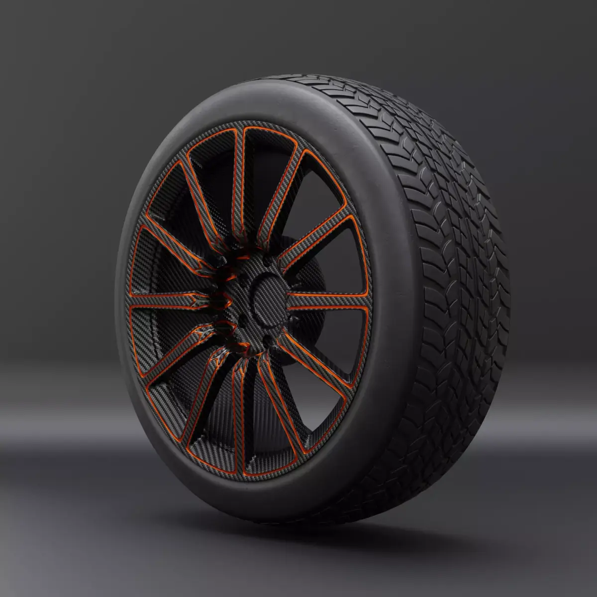 Generic car wheel N2 3D model