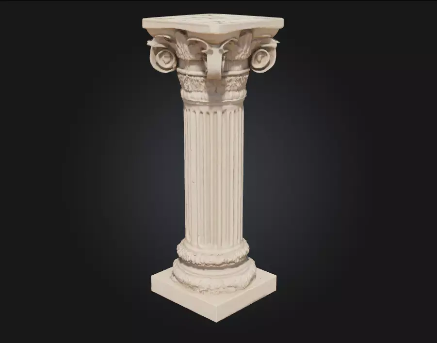 Corinthian Elegance  Classical Beauty in Architectural Detail 3D model