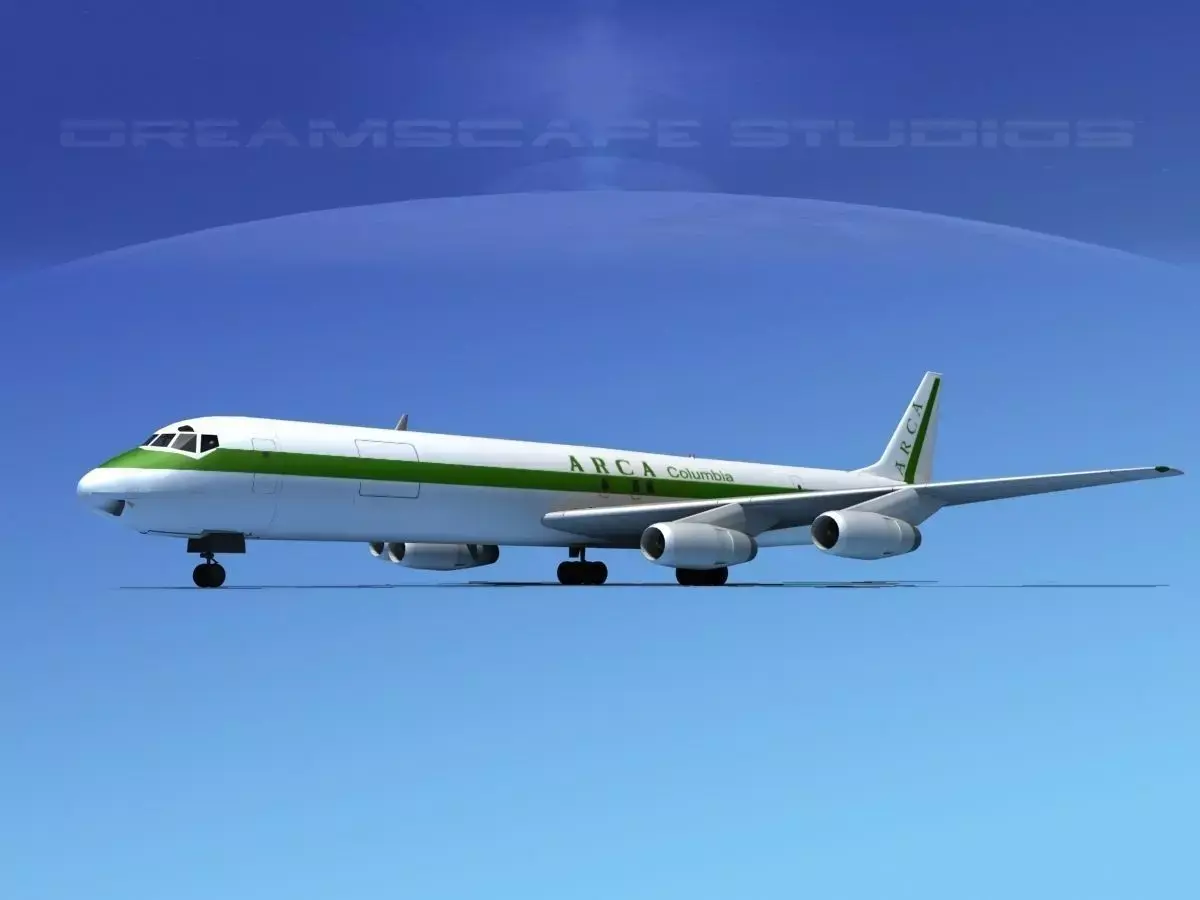 Douglas DC-8-63F ARCA Columbia 3D model