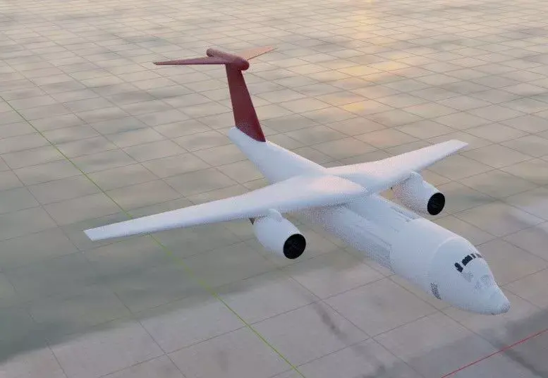 Fictional Jetliner Do-428JET Inspired series Low-poly 3D model