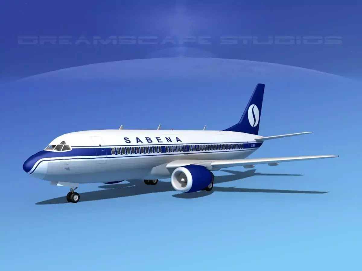 Boeing 737-300 Sabena 3D model