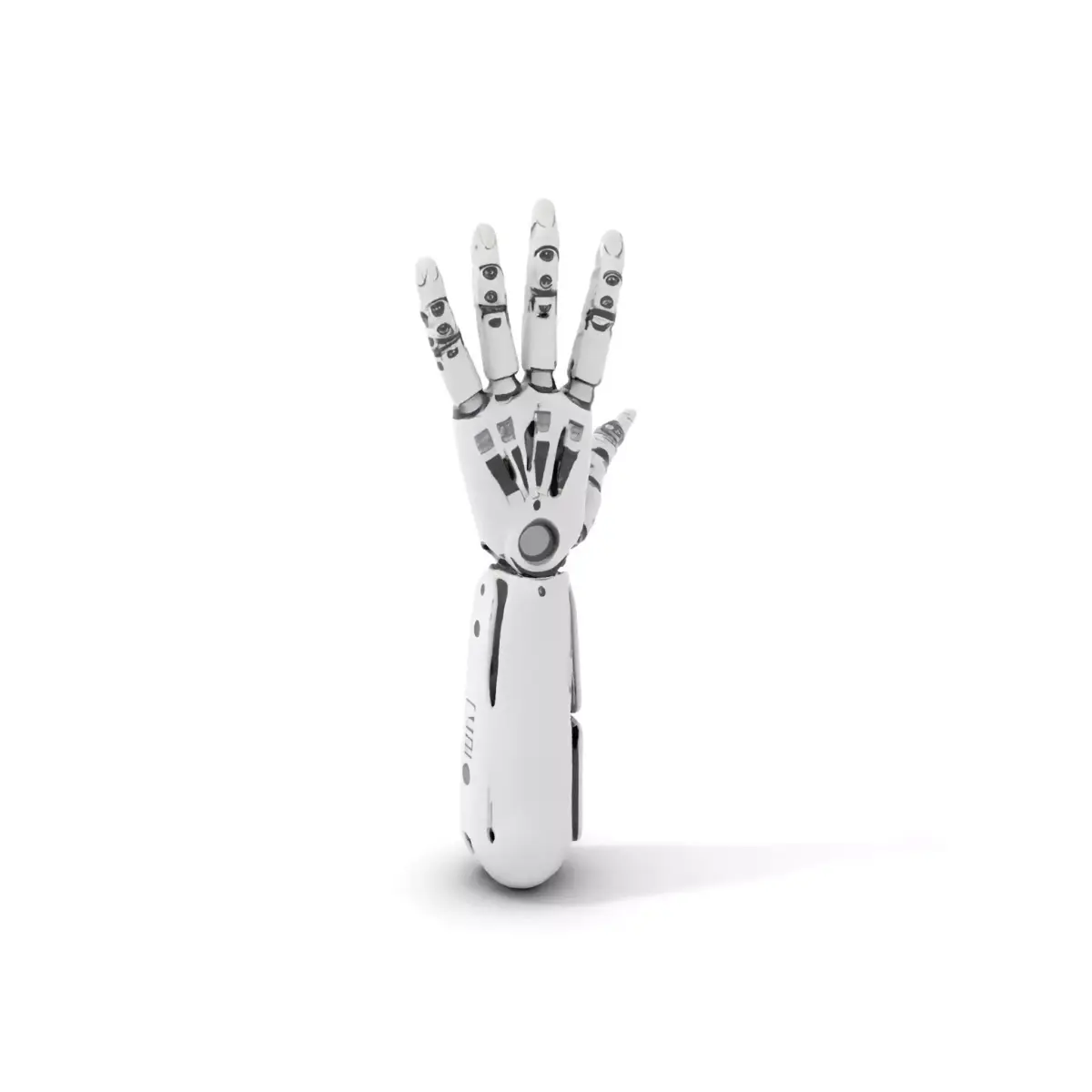 Futuristic Robotic Arm Model Pack Low-poly 3D model get