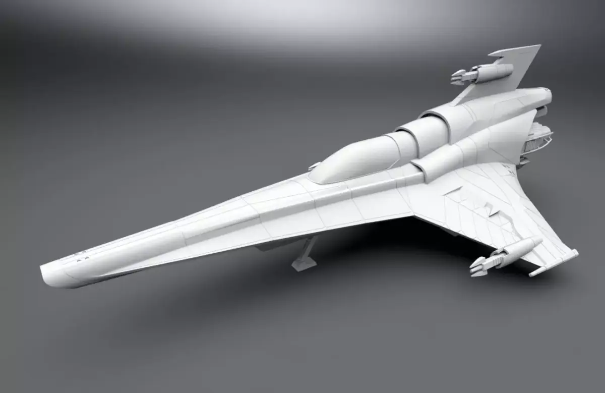 Colonial Viper Mk VII scale model 3D print model