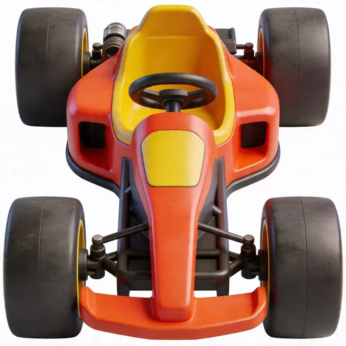 Stylized Racing Go-Kart 3D Low-poly 3D model