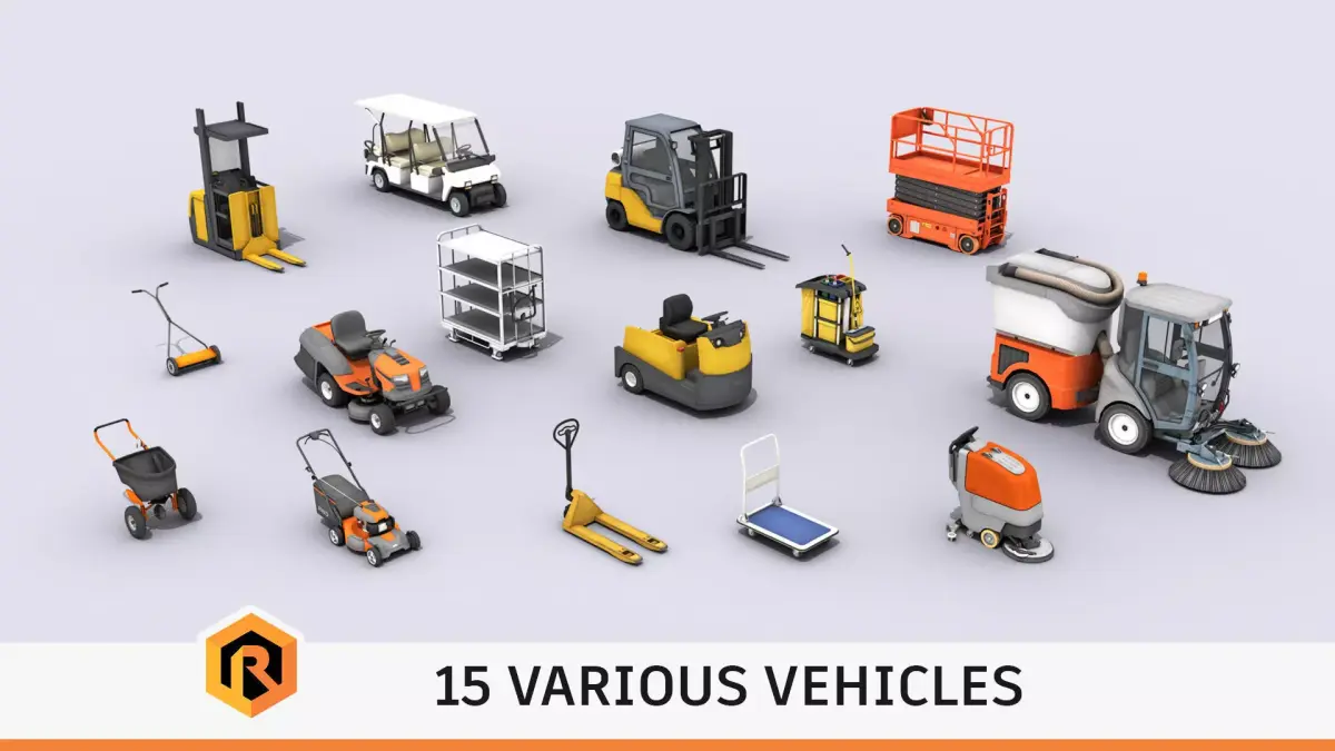 Various Types Of Vehicles 3D Model Pack