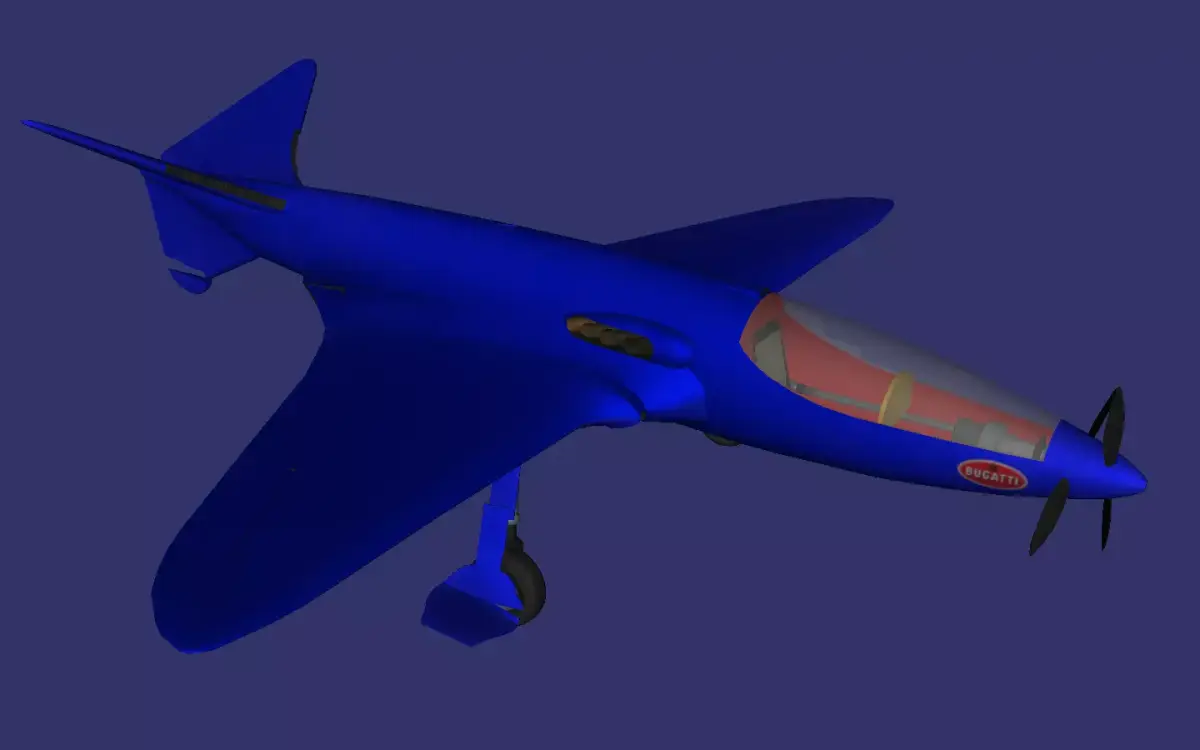 Bugatti Model 100 Low-poly 3D model