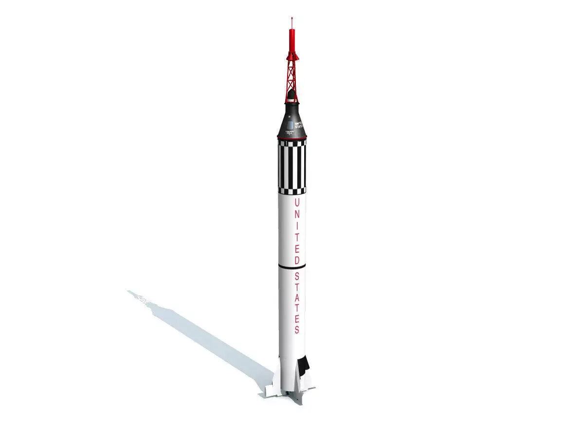 Mercury Redstone 3D model