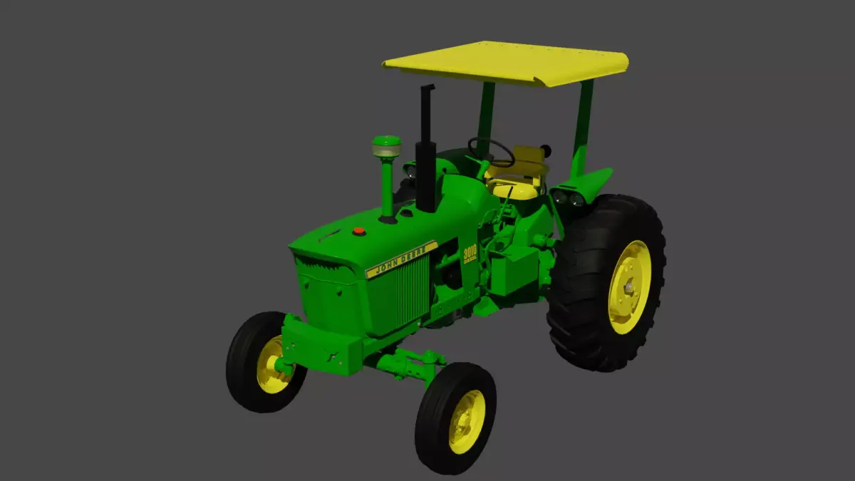 John Deere 3020 3010 Synchroshift 3D model