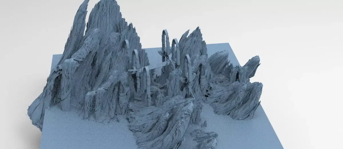 Mines of Moria castle 8  3D model