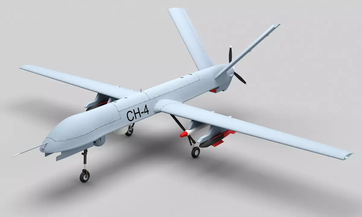 PLA CH-4 UAV 3D model
