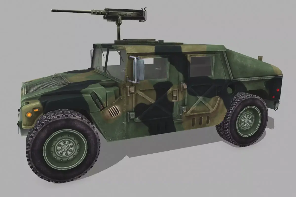 Humvee Low-poly 3D model