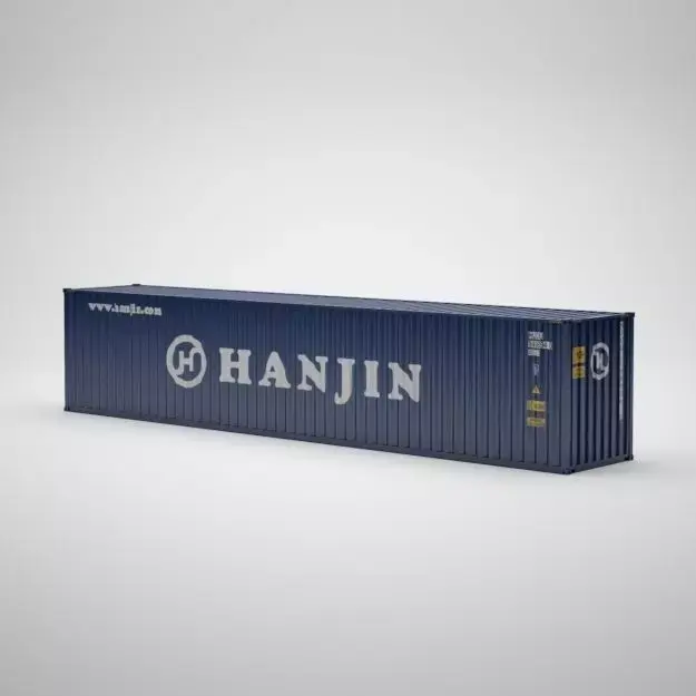 Cargo Container - HANJIN - Contenedor de carga 3D model