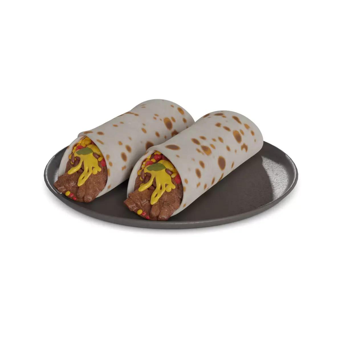 Snacks Beef Burritos 3D model