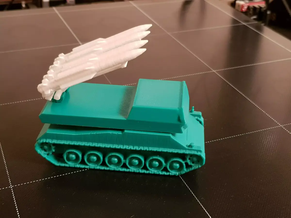 RUSSIAN BUK MISSILES LAUNCHER 3D print model