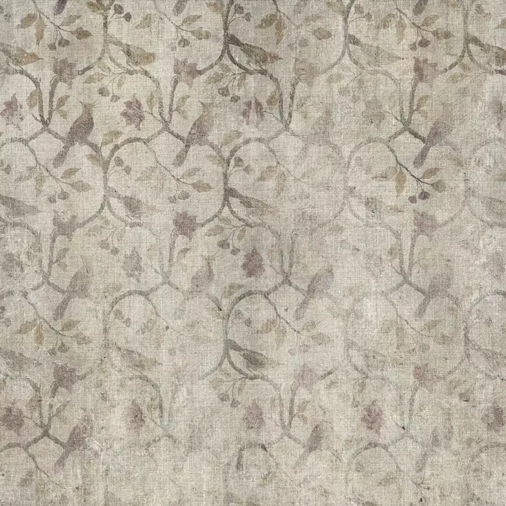 Faded Aviary Damask Wallpaper Texture  Texture