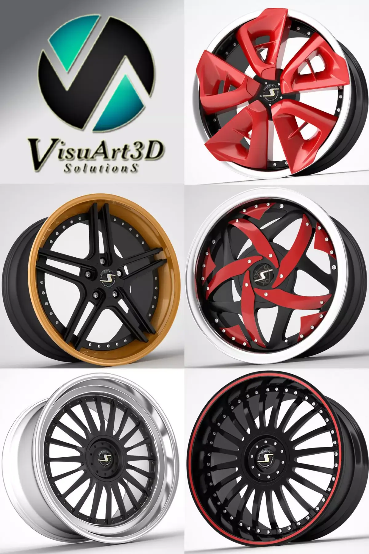 Schmidt wheel rims 1 3D model