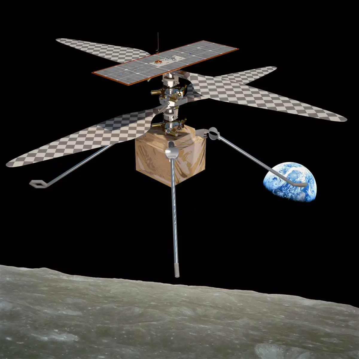 Mars Helicopter Ingenuity 3D model
