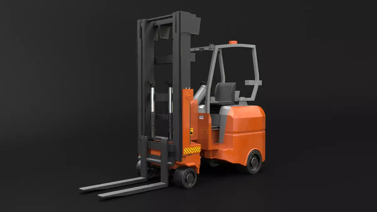 Articulated Electric Forklift 3D model