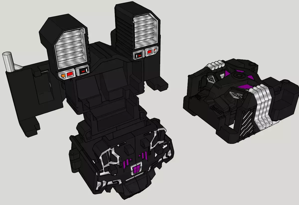 Kit estabilizador Transformers Menasor Combiner Wars 3D print model