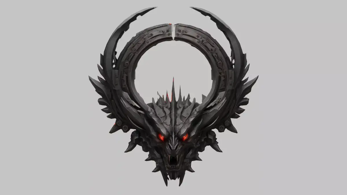 Kaiju Hunter Sigil Low-poly 3D model