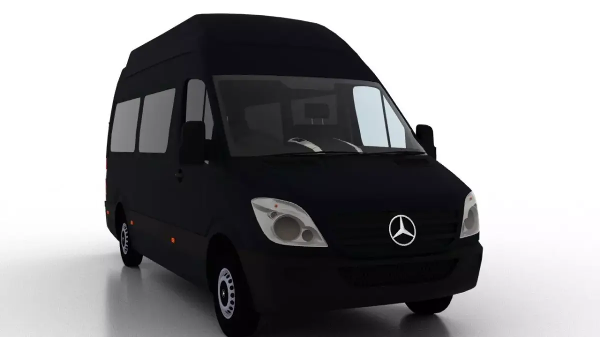 Mercedes Benz Sprinter L2H3 2009 Passenger UK 3D model