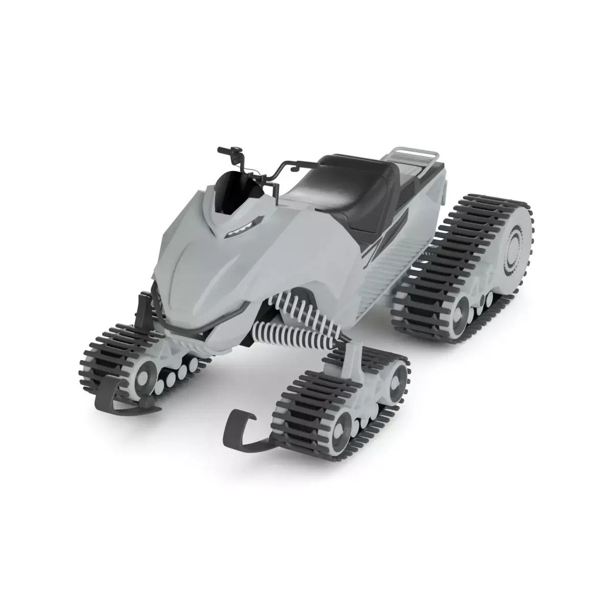 4 Wheel Snowmobile 3D model